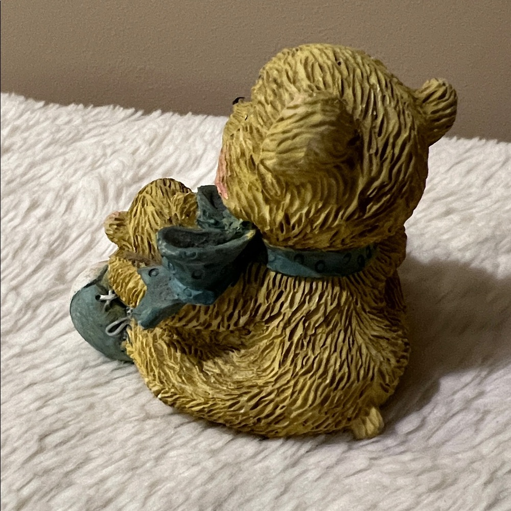 Cherished Teddies Cub at the beach and teddy bear, mom and cub figurine. - Picture 3 of 8